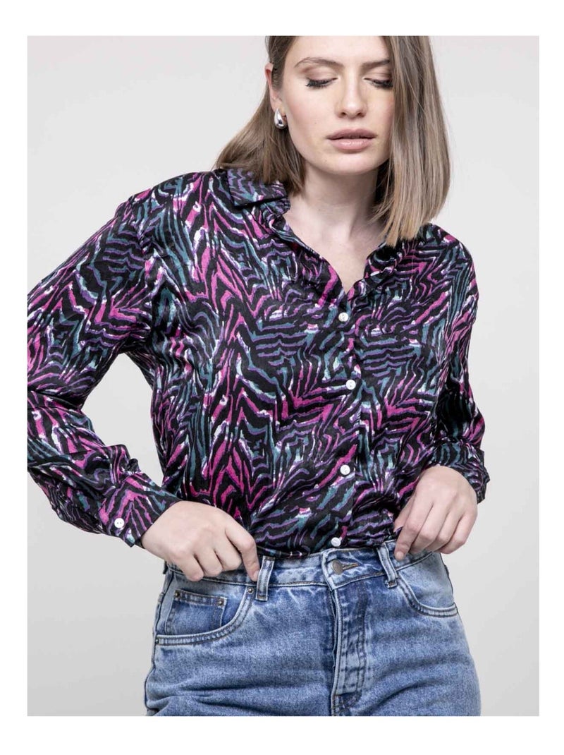 Chemise à motifs ORIANIE Rose - Kiabi