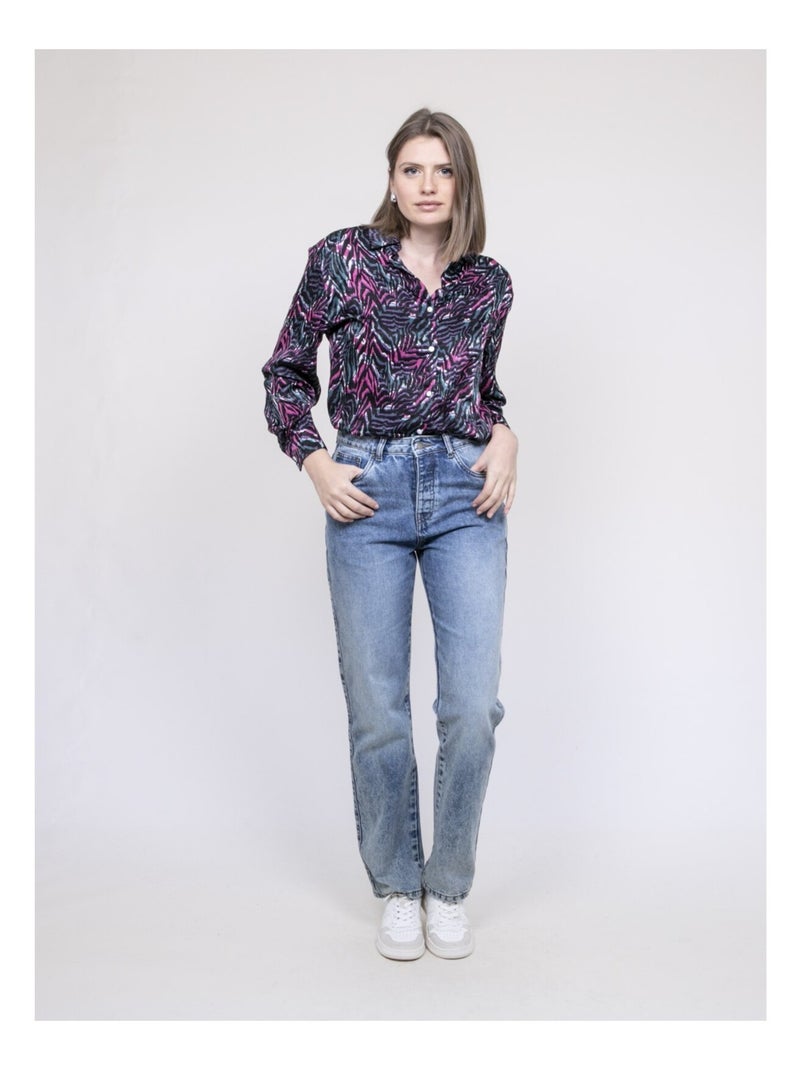 Chemise à motifs ORIANIE Rose - Kiabi