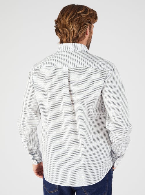 Chemise à motifs popeline pur coton - Damart - Kiabi