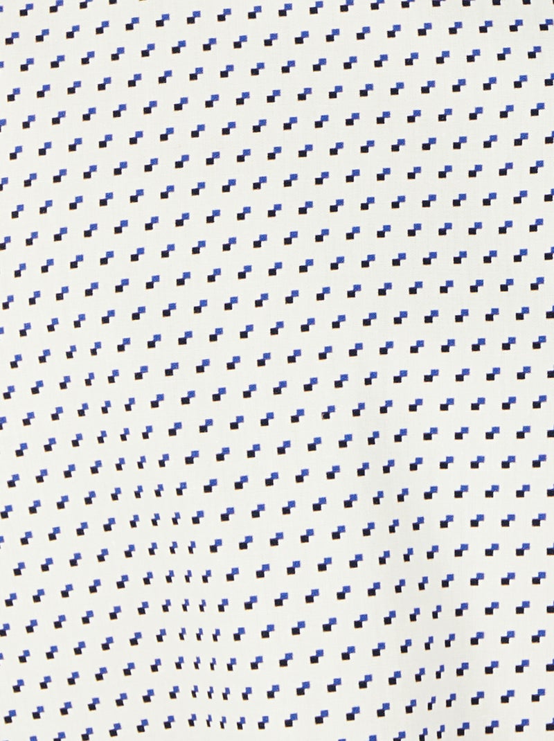 Chemise à motifs popeline pur coton - Damart Blanc - Kiabi
