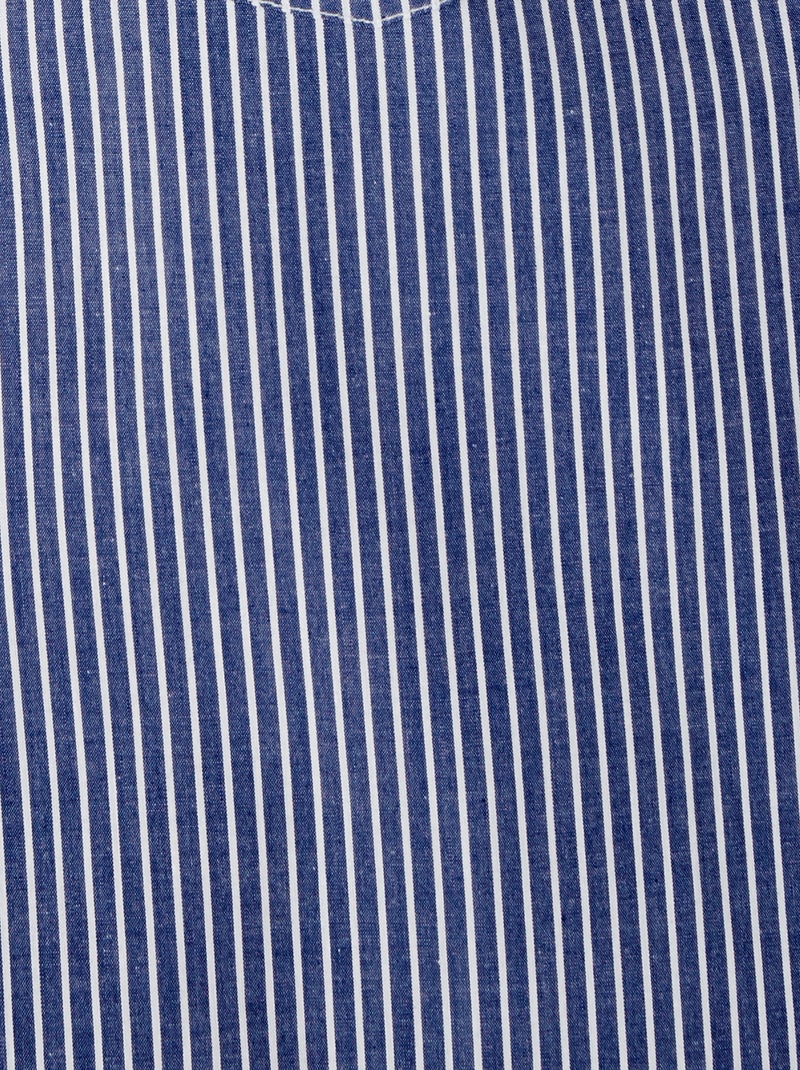 Chemise à motifs popeline pur coton - Damart Bleu - Kiabi