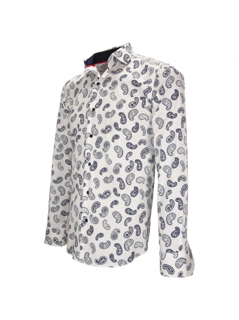 Chemise à motifs SAN SEVERO Blanc - Kiabi
