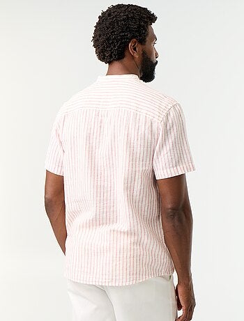 Chemise à rayures à manches courtes