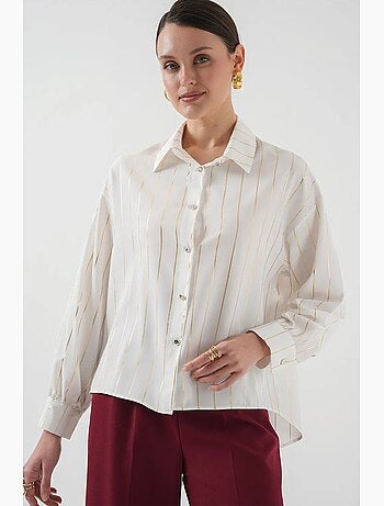 Chemise à rayures argentées bdart