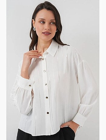 Chemise à rayures argentées bdart