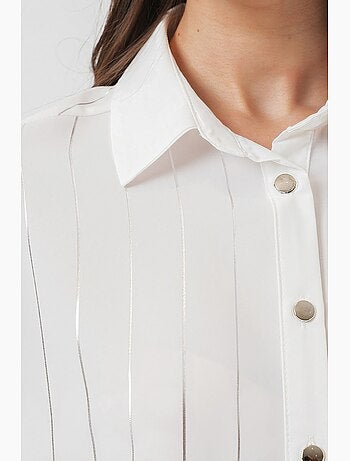 Chemise à rayures argentées bdart
