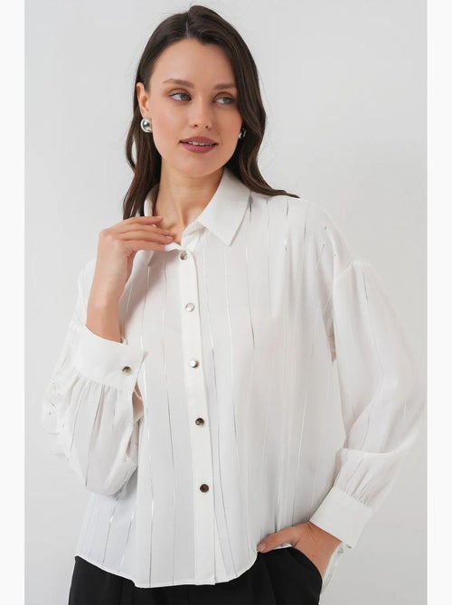 Chemise à rayures argentées bdart - Kiabi Chemise à rayures argentées bdart - Kiabi