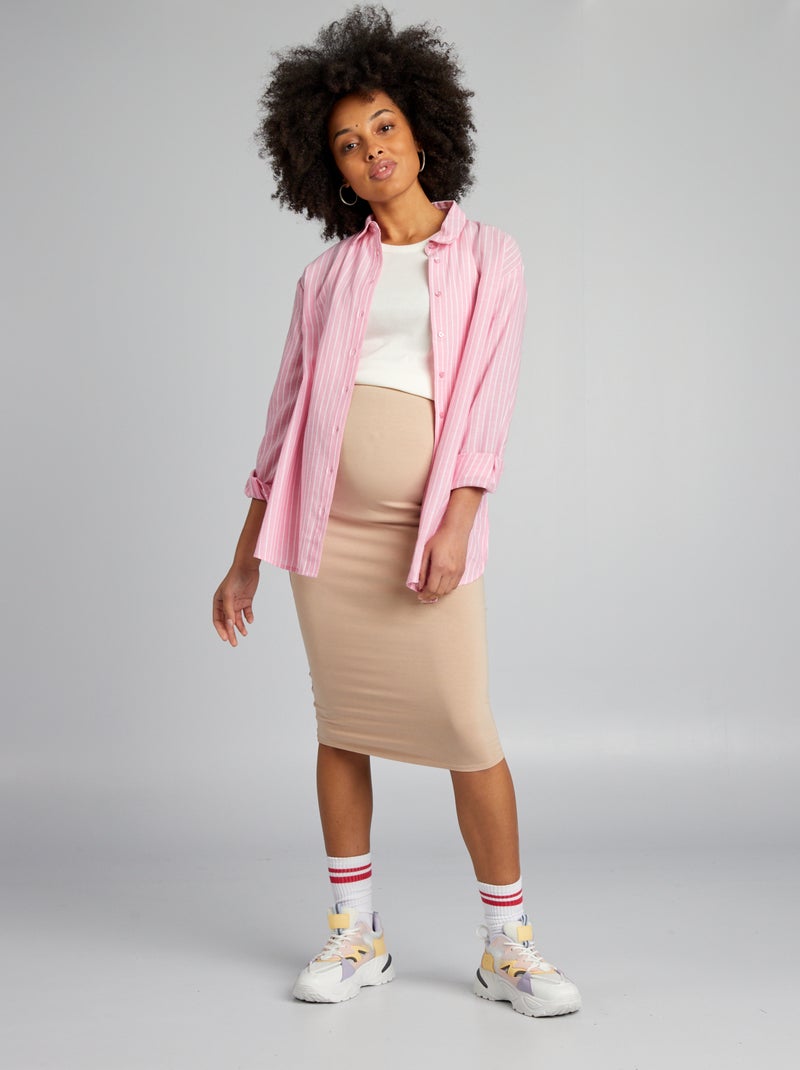 Chemise à rayures de maternité ROSE - Kiabi