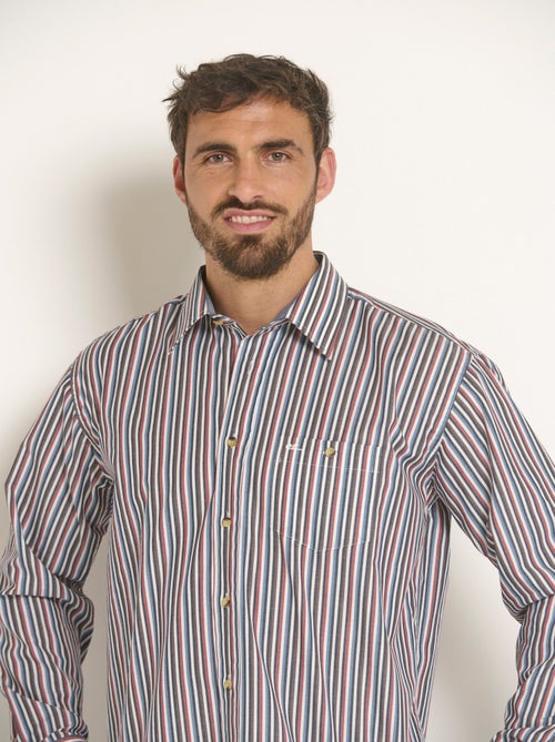 Chemise à rayures entretien facile - Afibel - Kiabi