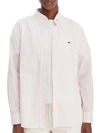 Chemise à Rayures Femme Tommy Hilfiger Poplin