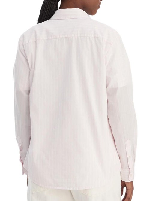 Chemise à rayures femme tommy hilfiger poplin - Kiabi Chemise à rayures femme tommy hilfiger poplin - Kiabi