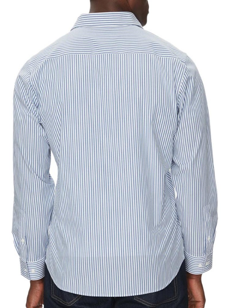 Chemise à Rayures Homme Calvin Klein Jeans Bleu - Kiabi