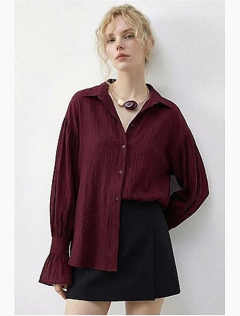 Chemise à volants oversize lucci