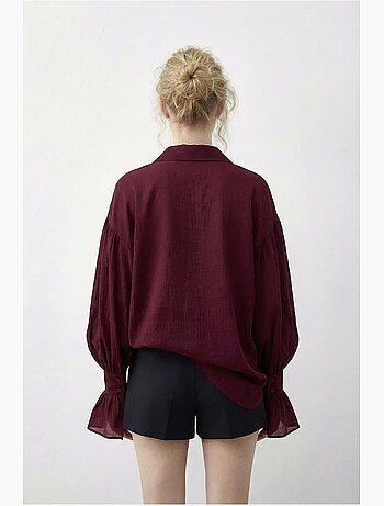 Chemise à volants oversize lucci