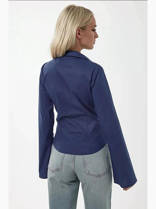 Chemise ajustée à manches longues hiccup - Kiabi Chemise ajustée à manches longues hiccup - Kiabi