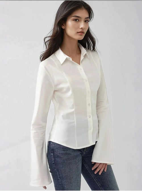 Chemise ajustée à manches longues hiccup - Kiabi Chemise ajustée à manches longues hiccup - Kiabi