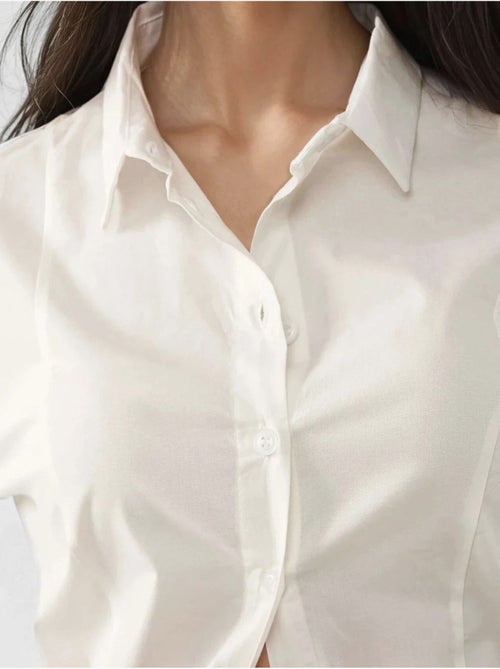 Chemise ajustée à manches longues hiccup - Kiabi Chemise ajustée à manches longues hiccup - Kiabi
