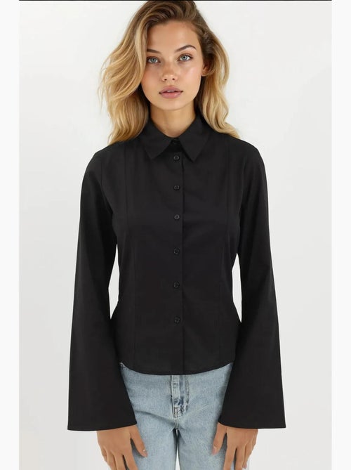 Chemise ajustée à manches longues hiccup - Kiabi Chemise ajustée à manches longues hiccup - Kiabi