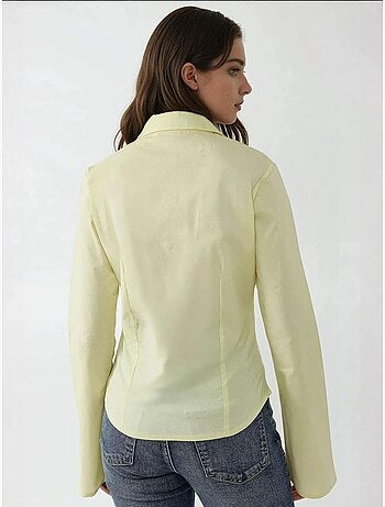 Chemise ajustée à manches longues