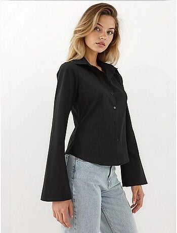 Chemise ajustée à manches longues