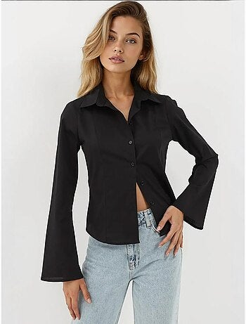 Chemise ajustée à manches longues