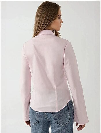 Chemise ajustée à manches longues