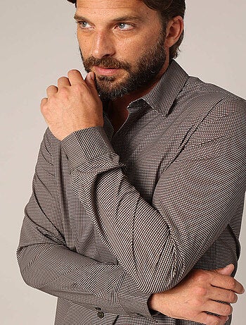 Chemise ajustée imprimée
'Deeluxe'