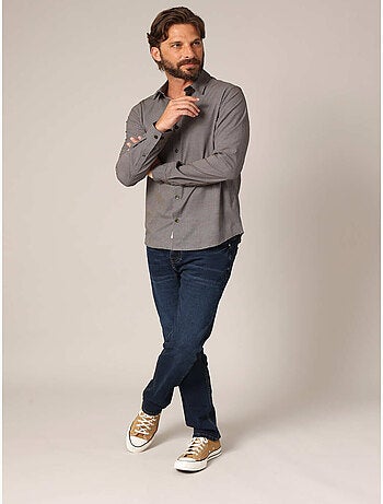 Chemise ajustée imprimée
'Deeluxe'