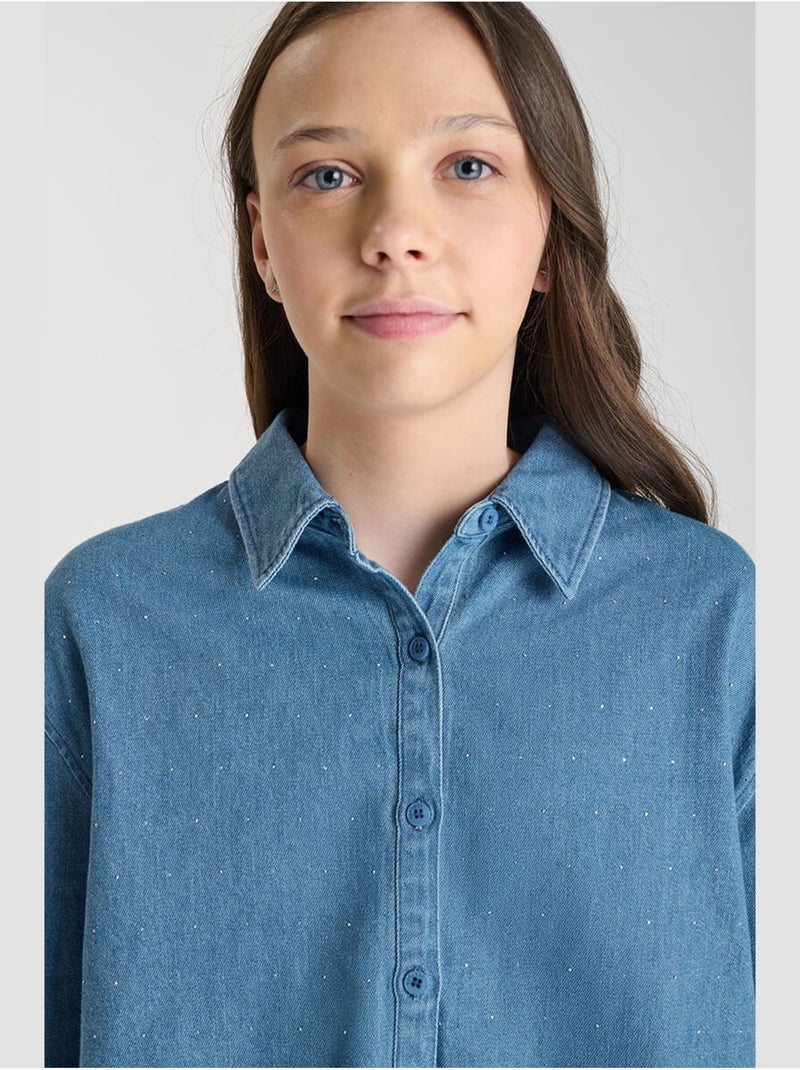 Chemise ALBERTAG en jeans 'Le Temps Des Cerises' Bleu - Kiabi