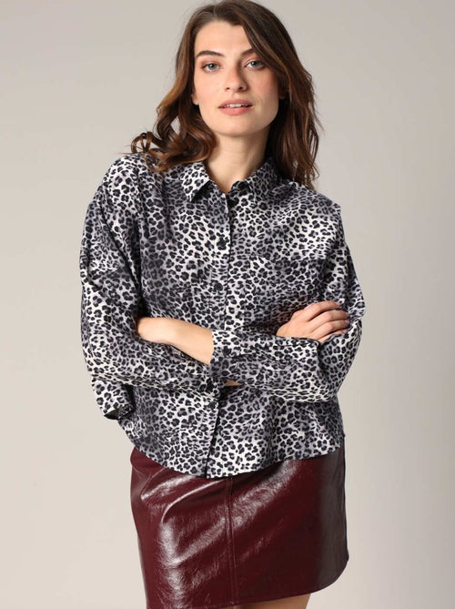 Chemise ample à imprimé léopard 'Deeluxe' - Kiabi