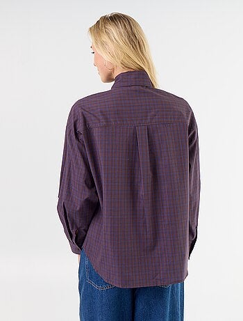 Chemise ample à manches longues et col lavallière