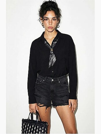 Chemise ample boutonnée avec poche lucci