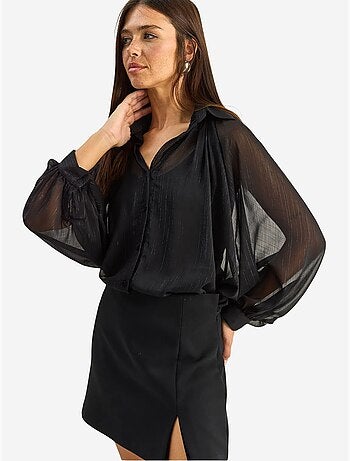 Chemise ample en chiffon de coton lucci