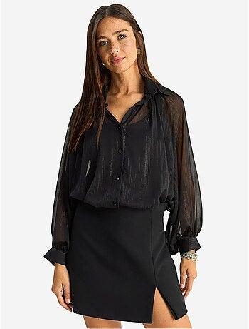 Chemise ample en chiffon de coton lucci