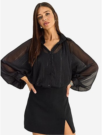 Chemise ample en chiffon de coton lucci