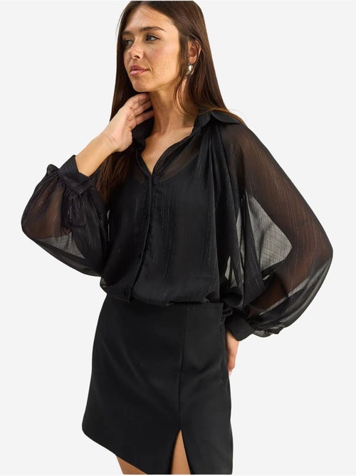 Chemise ample en chiffon de coton lucci - Kiabi Chemise ample en chiffon de coton lucci - Kiabi