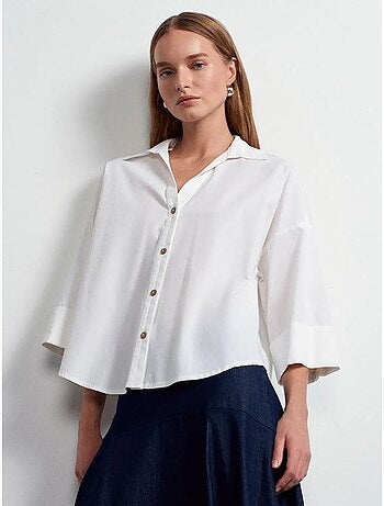 Chemise ample en popeline de coton dilvin