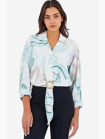 Chemise ample en satin fluide bdart