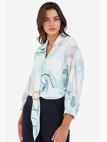 Chemise ample en satin fluide bdart