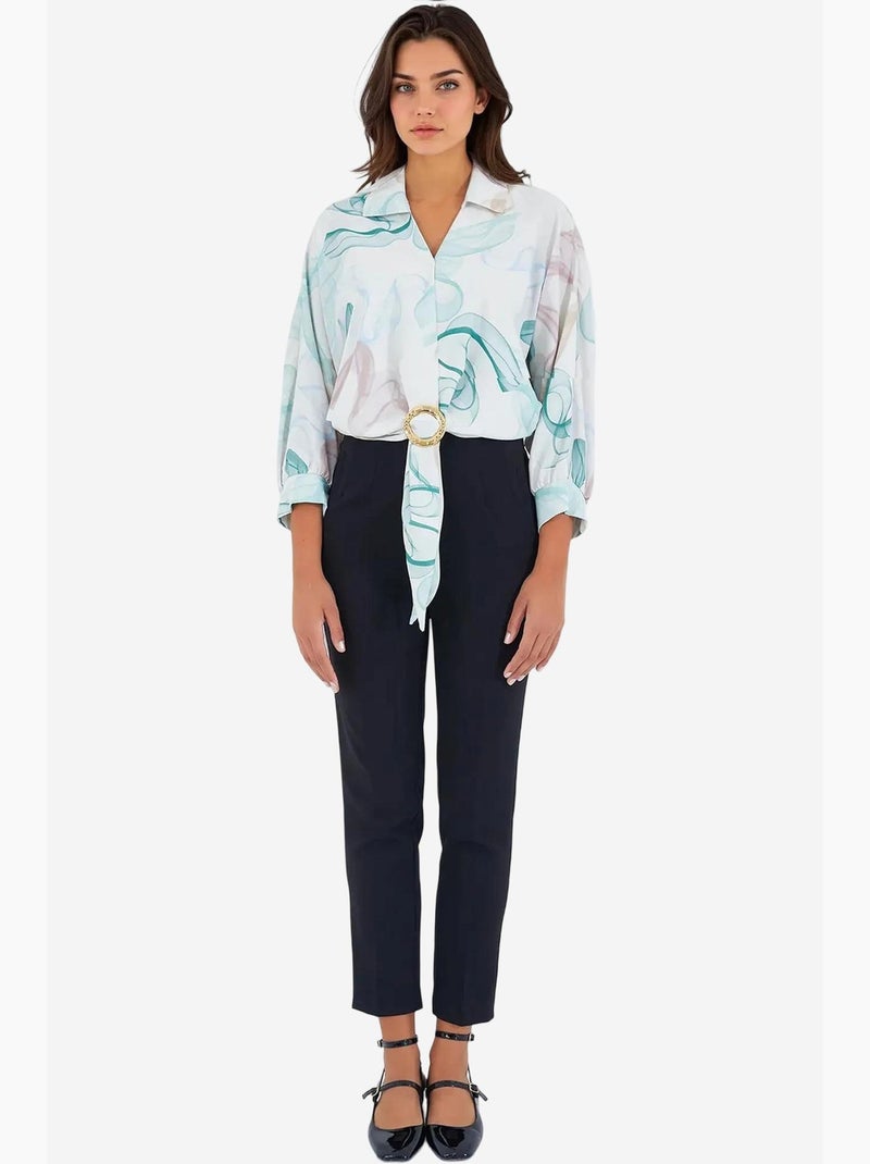 Chemise ample en satin fluide bdart Vert menthe - Kiabi