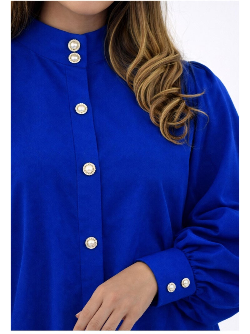Chemise Ample Kebello Bleu - Kiabi