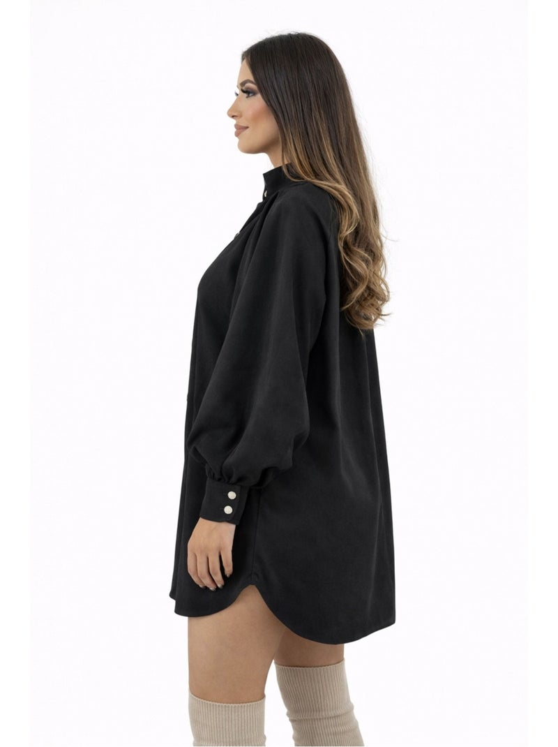 Chemise Ample Kebello Noir Noir - Kiabi