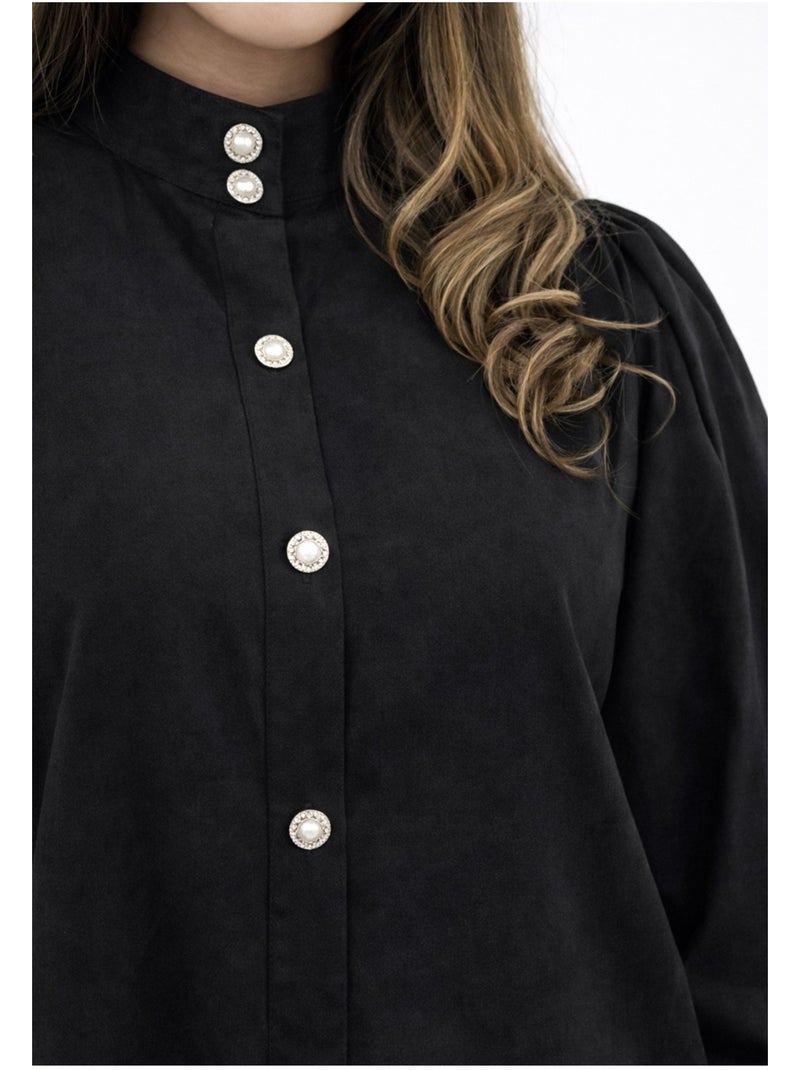 Chemise Ample Kebello Noir Noir - Kiabi