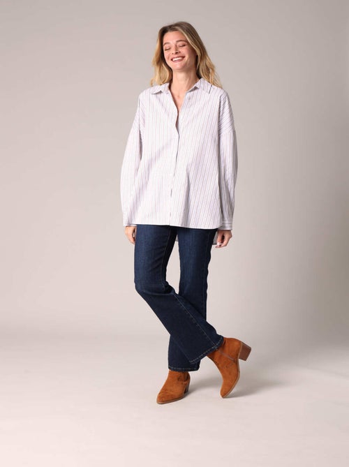 Chemise ample rayée avec strass 'Deeluxe' - Kiabi