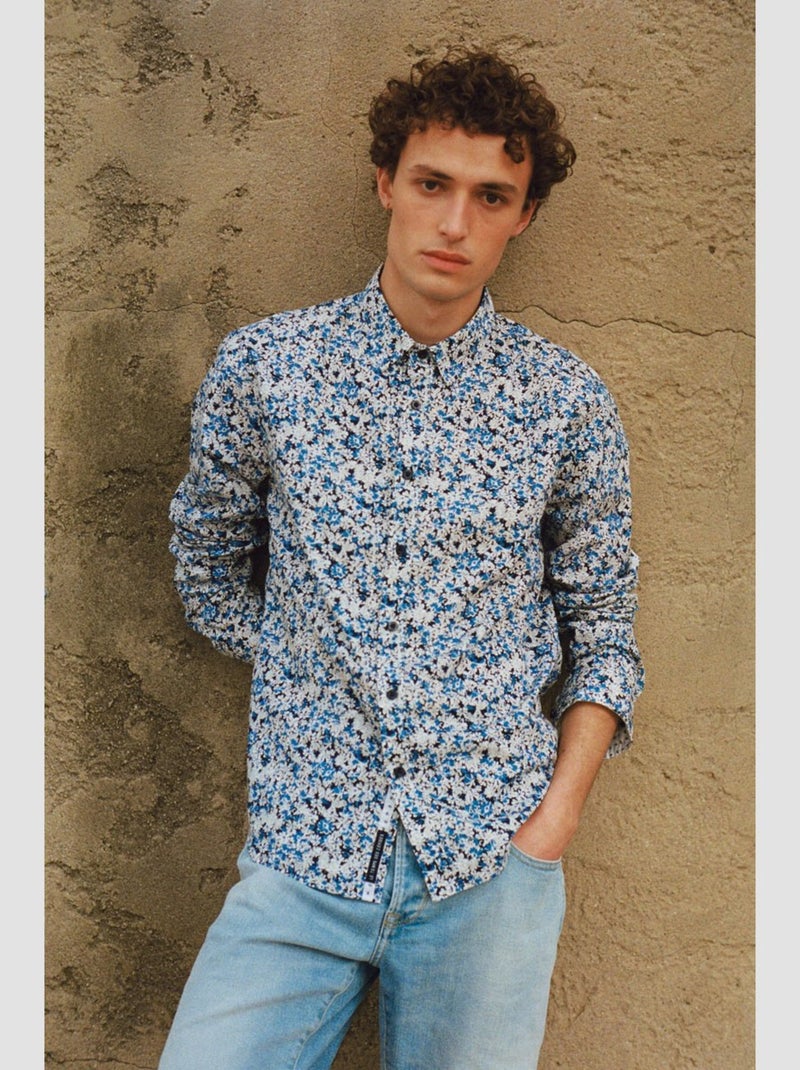 Chemise ARIAS 'Le Temps Des Cerises' Bleu - Kiabi