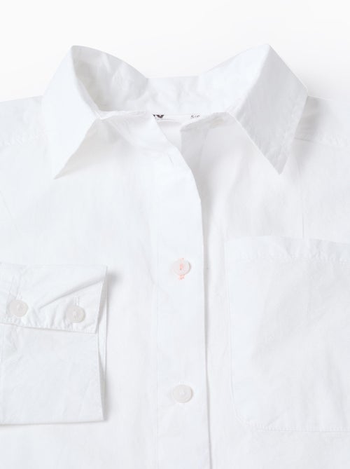 Chemise Asymétrique en Coton - Kiabi