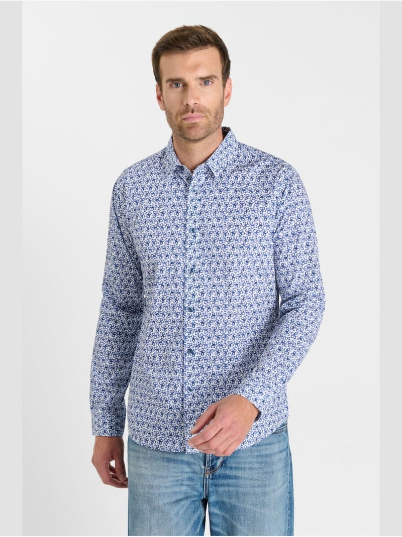 Chemise ATIX 'Le Temps Des Cerises' Bleu - Kiabi