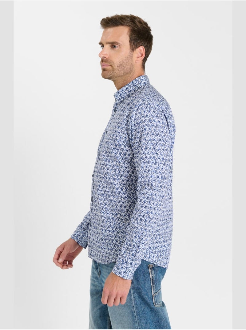Chemise ATIX 'Le Temps Des Cerises' Bleu - Kiabi