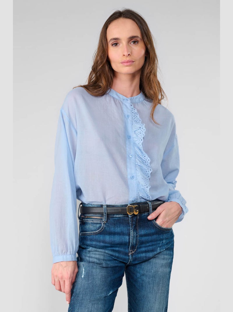 Chemise AUPS 'Le Temps Des Cerises' Bleu - Kiabi