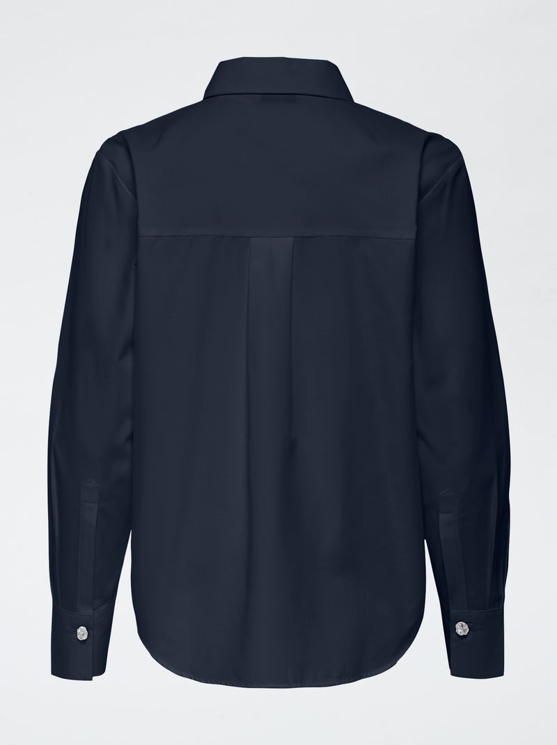 Chemise avec boutons déco 'JDY' Noir - Kiabi